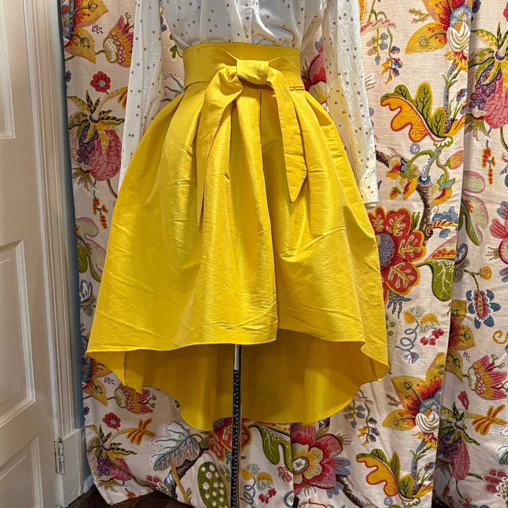Yellow High-Low Women's Skirt